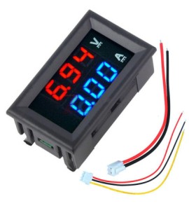 Digital Voltmeter (0-100V) and Ammeter (10 A) Dual Led Voltage Current Measurement Module